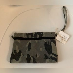 Camouflage Canvas Wristlet/Clutch